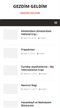 Mobile Screenshot of gezdimgeldim.com