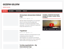Tablet Screenshot of gezdimgeldim.com